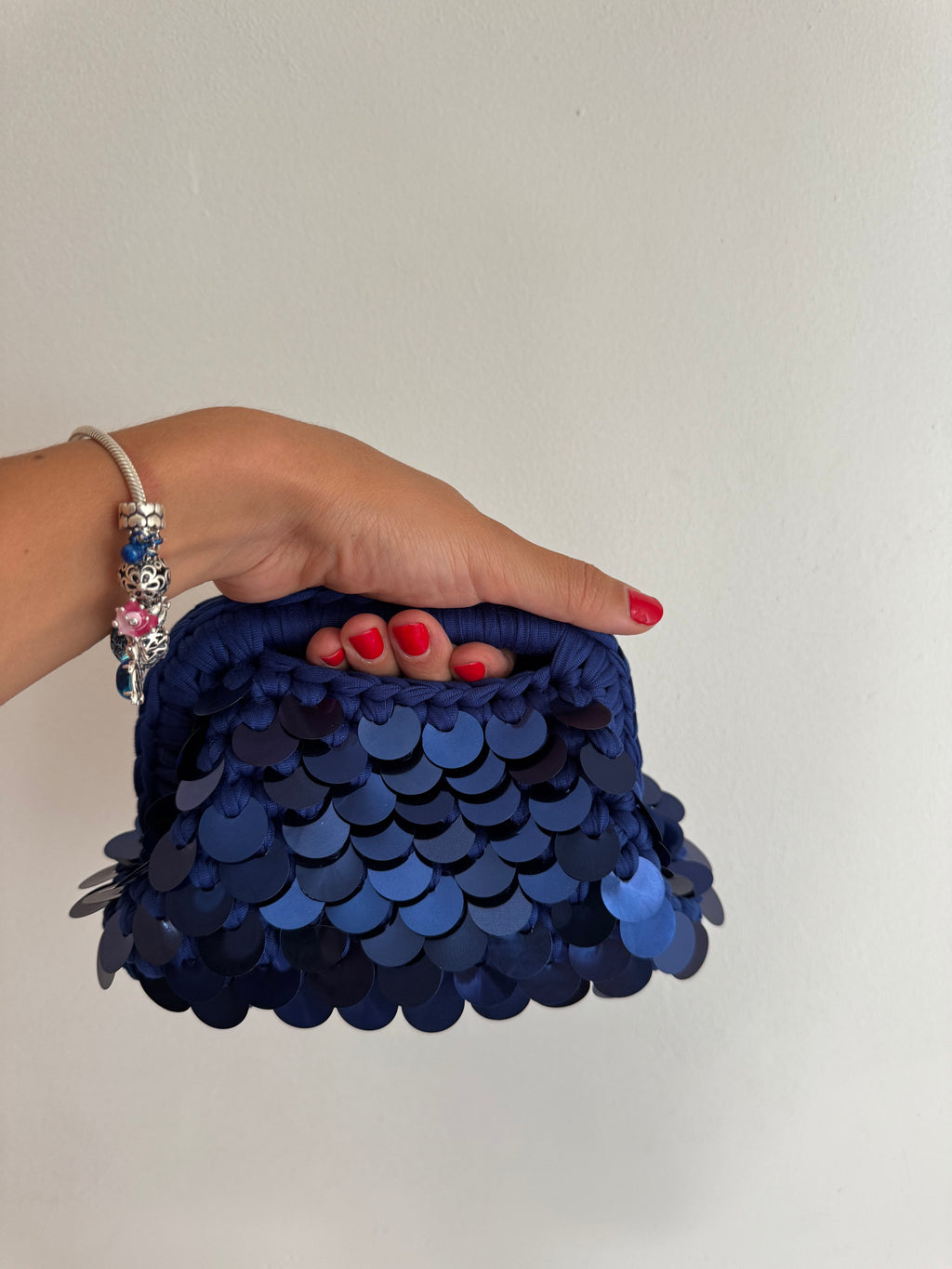 Electric Blue Mini clutch