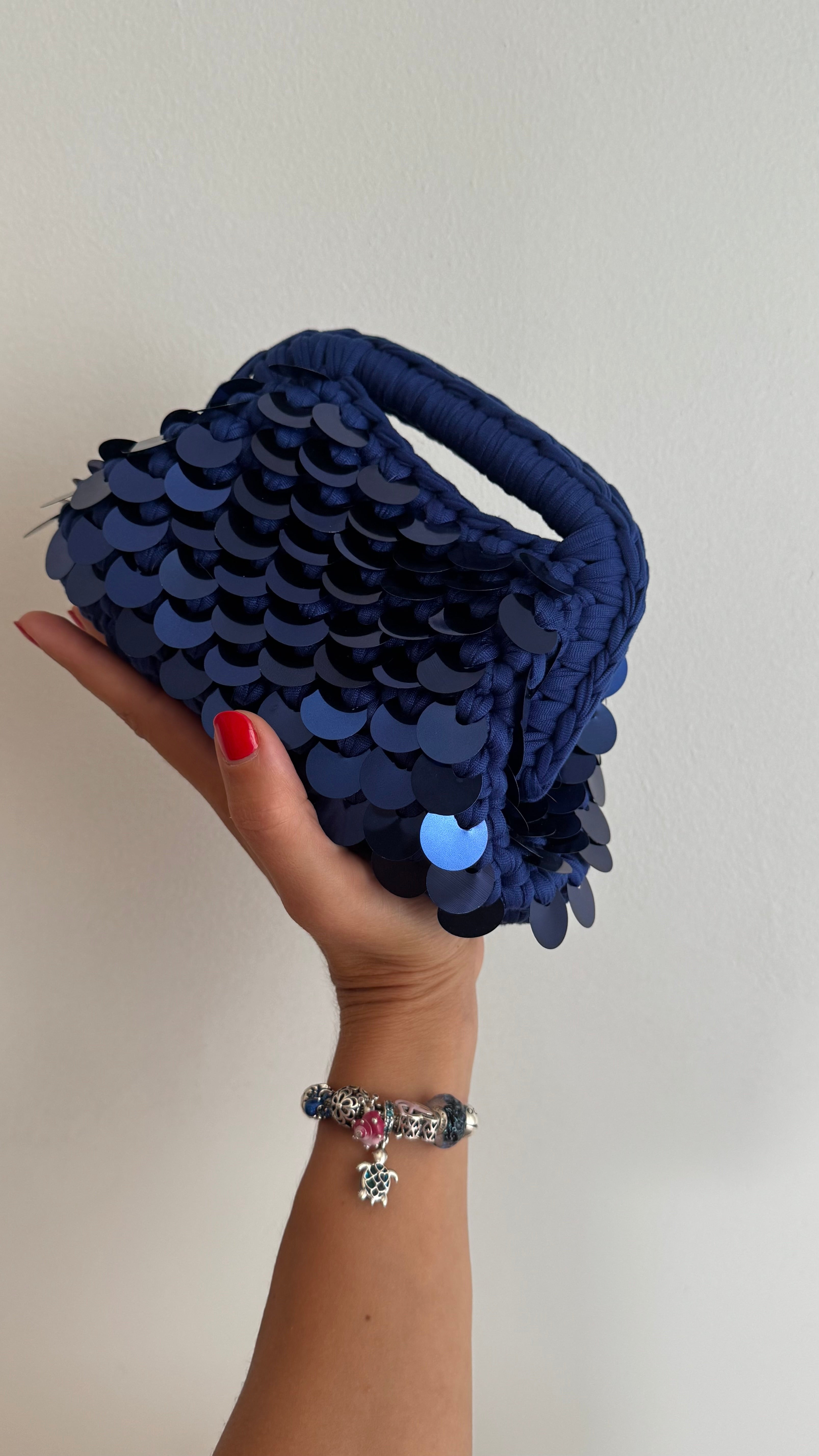 Electric Blue Mini clutch