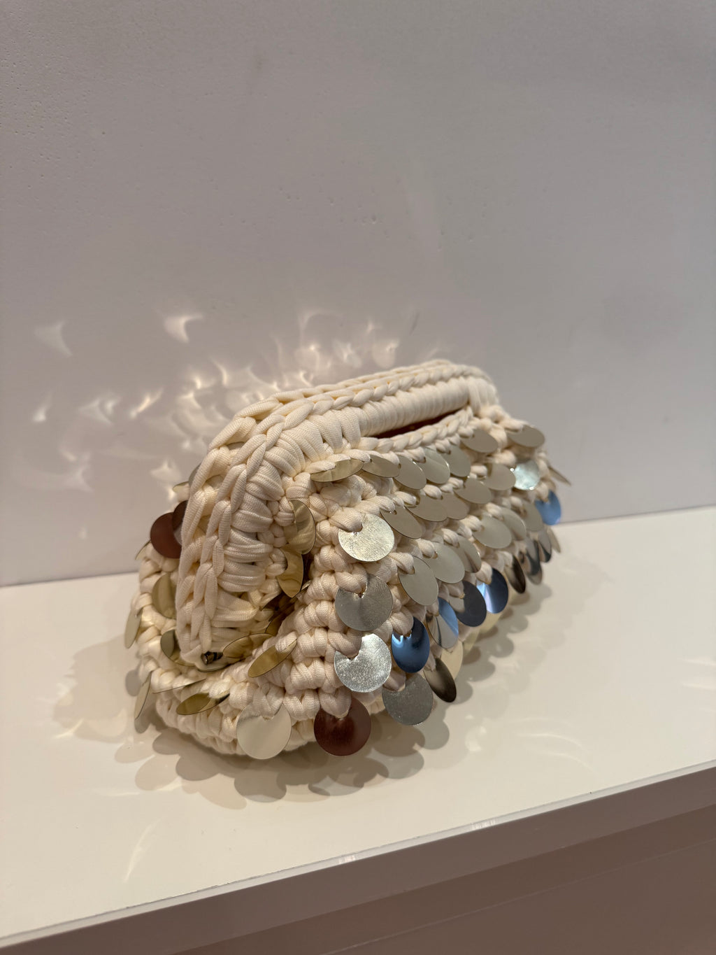 Ivory and Gold Clutch