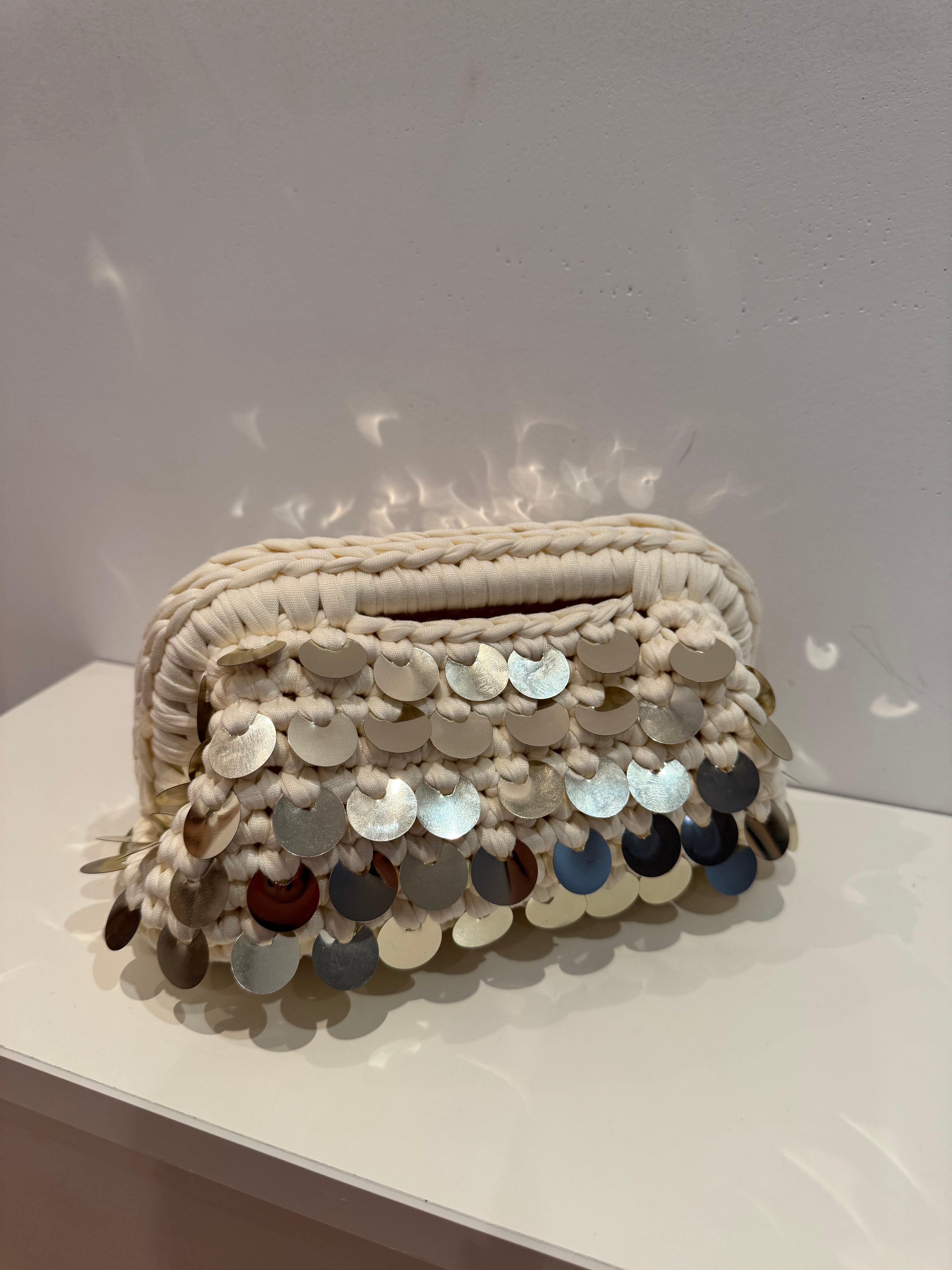 Ivory and Gold Clutch