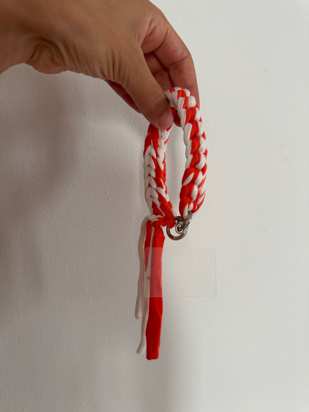Phone Strap (White/Orange)